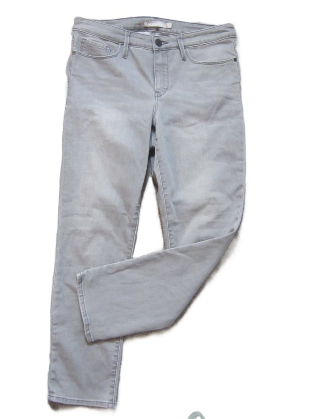 Athleta Ladies Jeans Sz 8~Sculptek Fabric, Kenai Wash Gray
